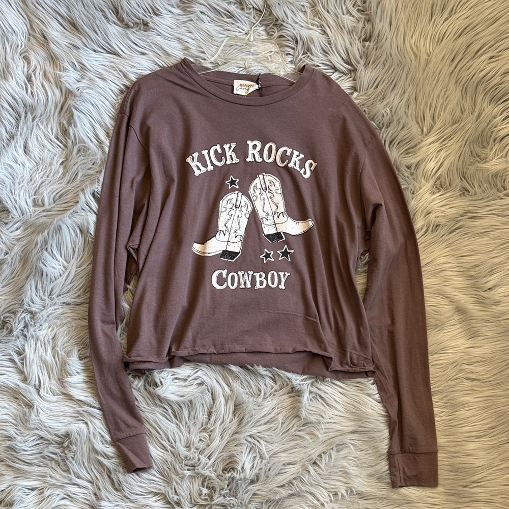 Cowboy Graphic Long Sleeve Tee